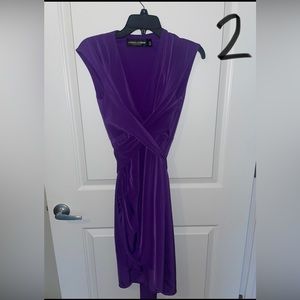 Gabrielle union/NYCO - purple wrap dress XS